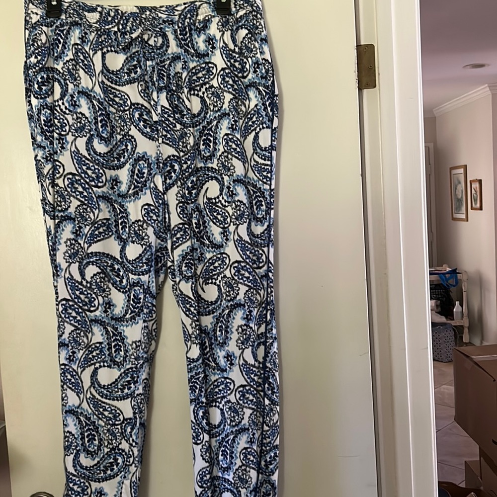 LAUREN RALPH LAUREN PANTS WOMEN SZ 12 pockets front and back drawstring waist
